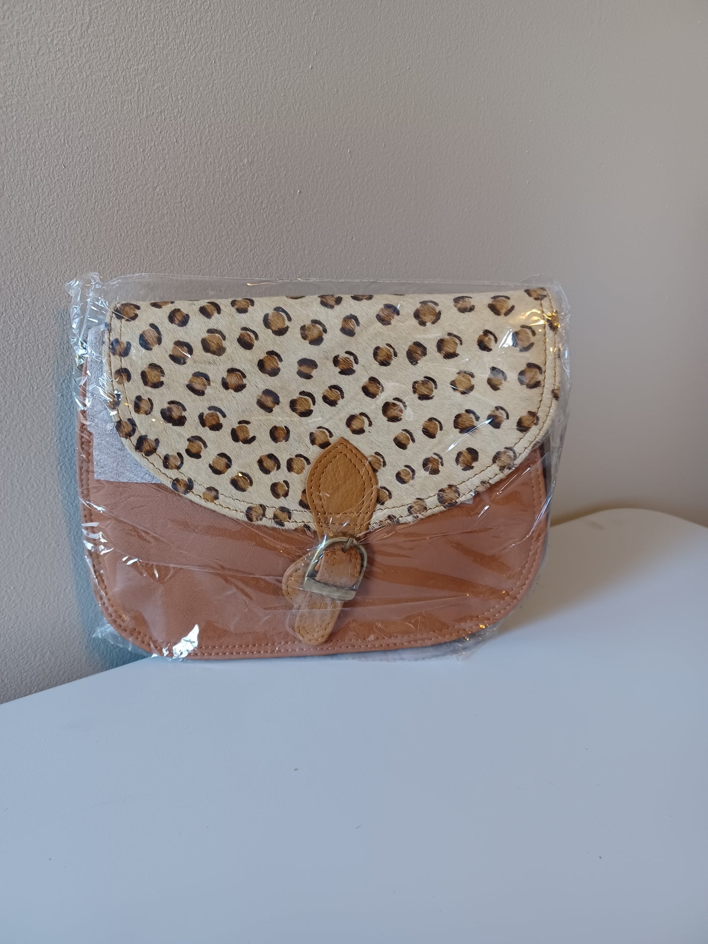 Leather sling bag