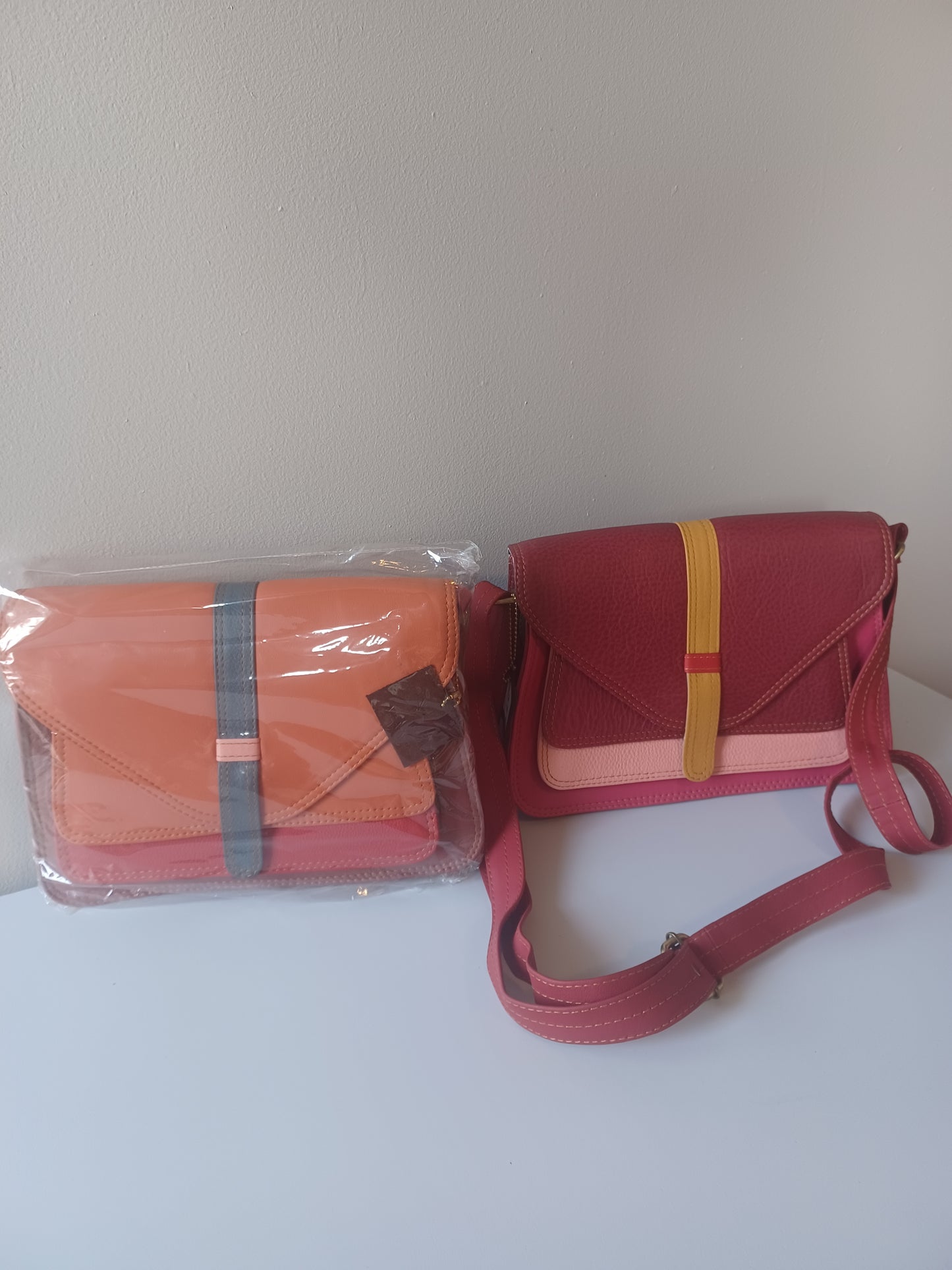 Leather sling/shoulder bag / clutch